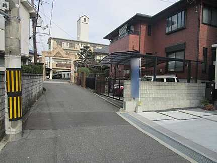 広島市東区温品７丁目の前面道路含む現地写真