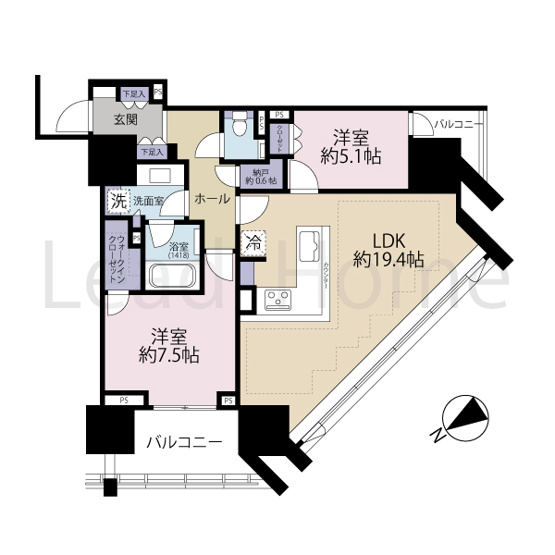 【間取り】 | グランドヒルズ恵比寿