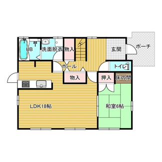 【間取り】 | 柏原内堀邸　商談中 | 1階間取り