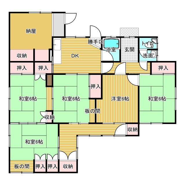 阿南市津乃峰町長浜中古戸建の間取り
