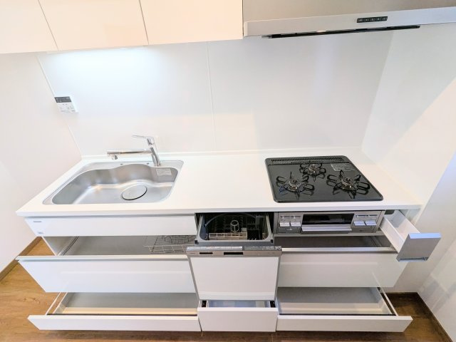 ハイシティ清澄白河ステーションプラザのキッチン|～食器洗浄乾燥機付のキッチン写真～