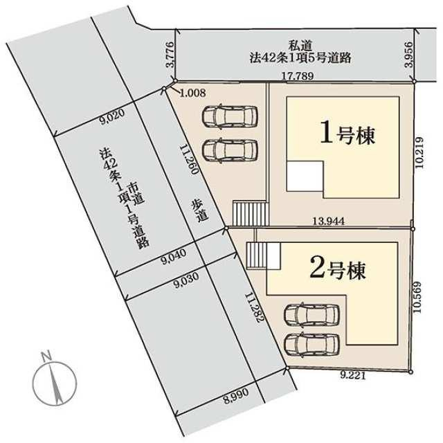 南区屋形原第十一の区画図| 