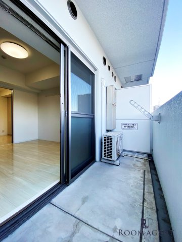 Wコート城西のバルコニー