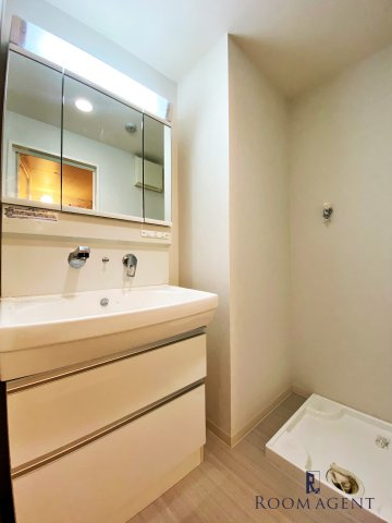 Wコート城西の洗面所