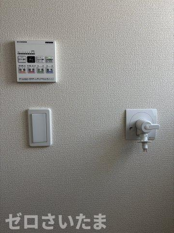 《仲介手数料無料》久喜市栗原４丁目4-2新築一戸建てリーブルガーデンのランドリースペース|ガスの配線もあるのでガス乾燥機も導入できます。