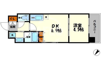 【間取り】 | S-RESIDENCE淀屋橋 | S-RESIDENCE淀屋橋　間取り