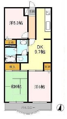 グリーンパーク藤の間取り