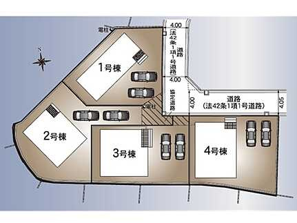 広島市安佐北区可部８丁目の区画図