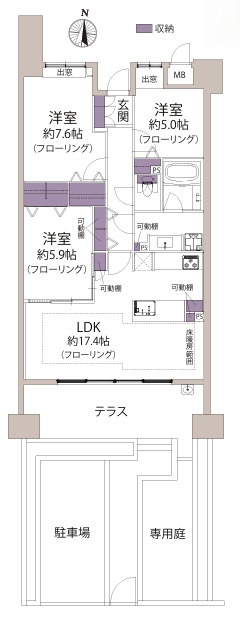 ブライトンヒルズ藤崎の間取り