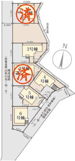 【区画図】 | 須賀川市森宿新築一戸建て6棟