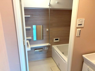 【浴室】 | 大平コーポ | 柔らかいカラーの内装