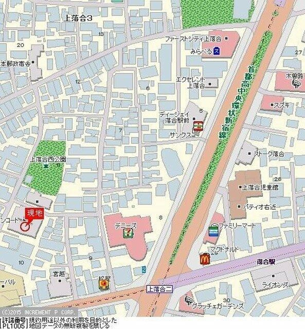 三協グリーンコート落合駅前第一の地図