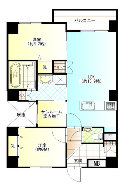 アンバル大濠の間取り