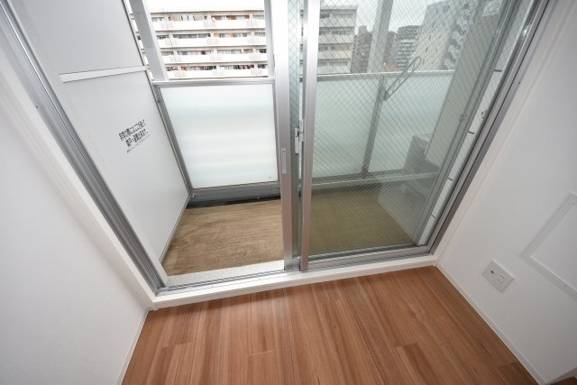 レイオス谷町のバルコニー