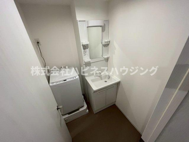 我孫子市柴崎台３丁目のアパートの洗面所