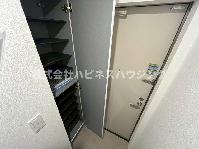 我孫子市柴崎台３丁目のアパートの玄関