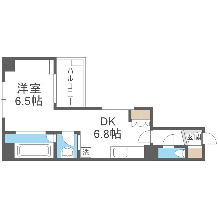 大阪市浪速区幸町３丁目の賃貸マンションの間取り
