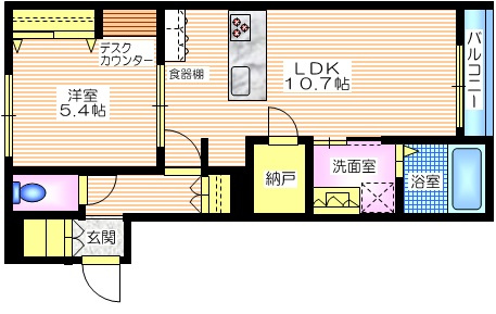 メゾン南洲の間取り