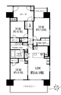 【間取り】 | 東京ベイスクエア・ミッテ