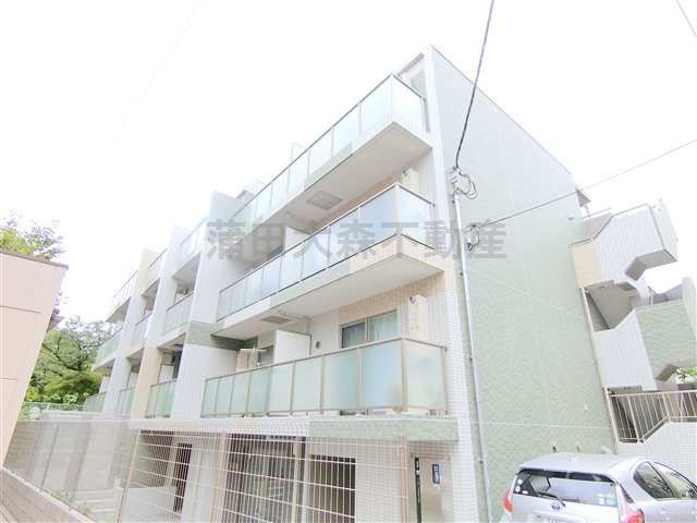 パティーナ大森Duoデュオの外観|外観　2019年3月築　RC鉄筋コンクリート造4階建て総戸数21戸インターネット無料の分譲賃貸マンション　東京都大田区大森西5丁目　京急本線大森町駅7分、梅屋敷駅徒歩10分