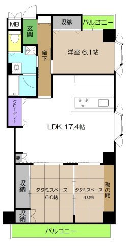 【間取り】 | ライオンズマンション高知