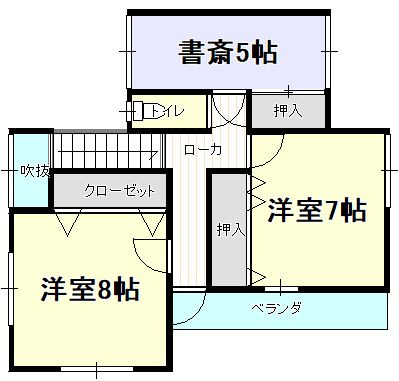 東根市本丸東　中古住宅の間取り