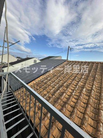 太平マンションのバルコニー