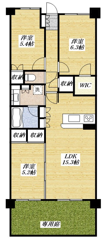 オハナ昭島中神の間取り