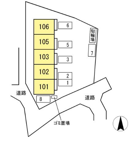 セントラルコートⅡの区画図