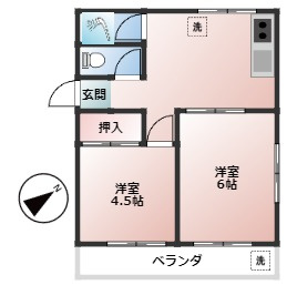 三松ハイムの間取り