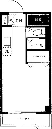 野原府中コーポの間取り