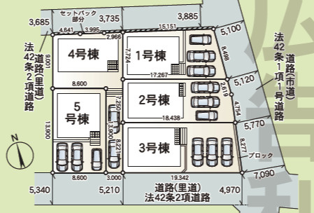 糸満市大度第1-2号棟　＼☆ご成約時キャッシュバック☆／の区画図