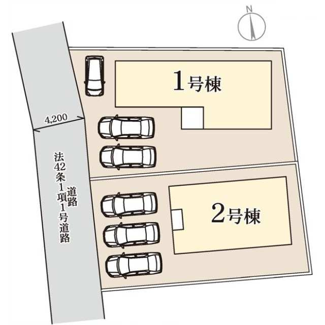 リーブルガーデン宇都宮市宮の内第４　新築一戸建ての区画図