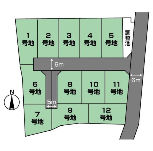売土地　静岡市清水区御門台の区画図