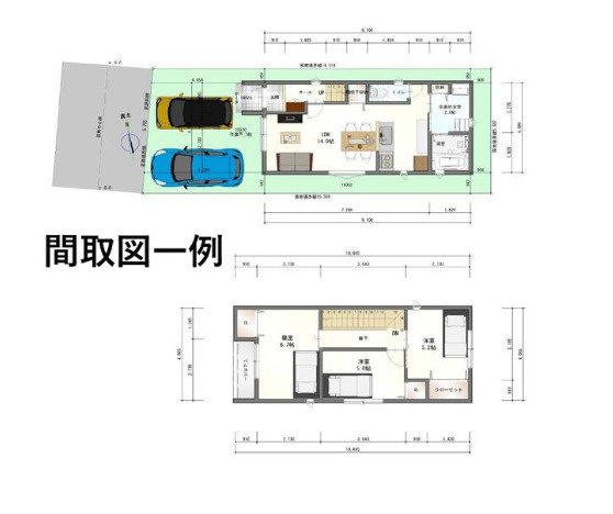 売土地　静岡市葵区平和２丁目の参考プラン