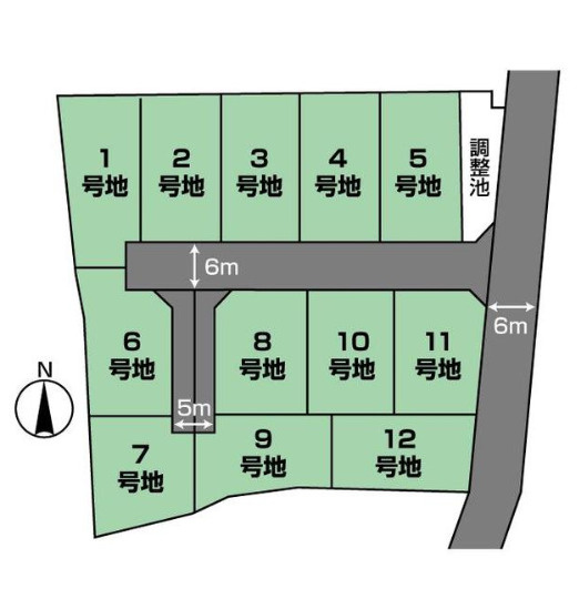 売土地　静岡市清水区御門台の区画図