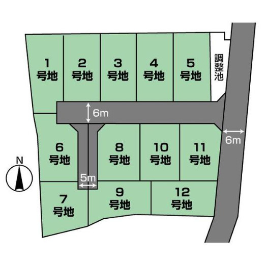売土地　静岡市清水区御門台の区画図