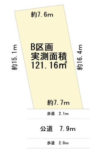 売土地　静岡市清水区押切の土地図