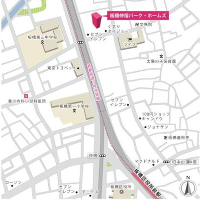 【地図】 | 板橋仲宿パーク・ホームズ