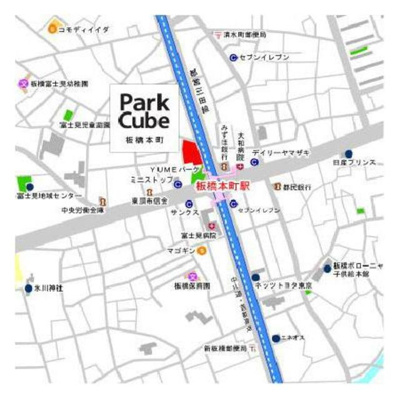 【地図】 | パークキューブ板橋本町
