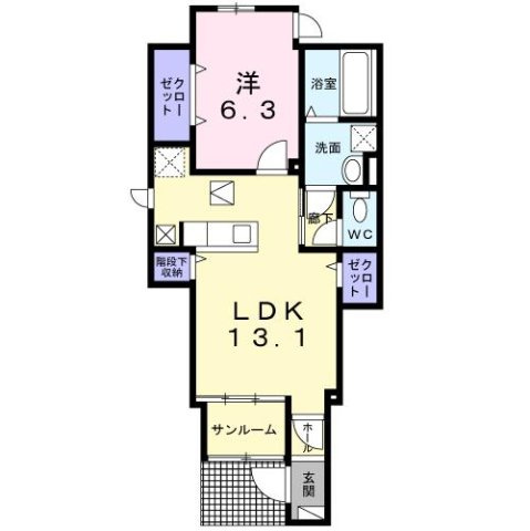 ヴィラ・コスタリカ２の間取り