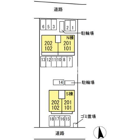 プロムナード S棟のエントランス