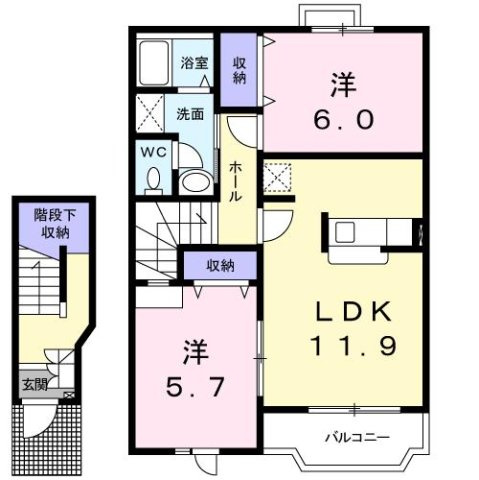エスペランス・Ｋの間取り