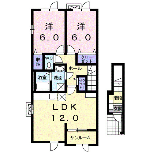 ブリアントビュ－　Ｂの間取り