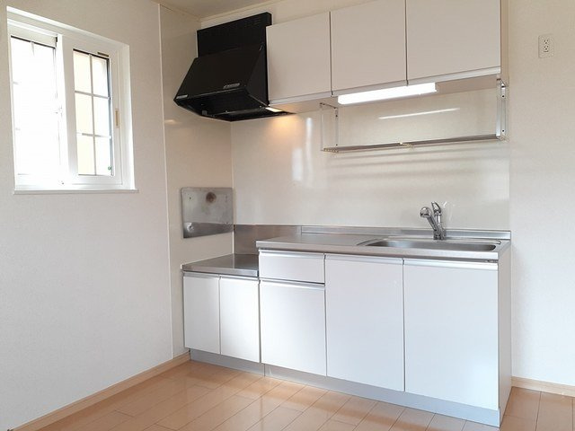 ブリアントビュ－　Ｂのキッチン|きれいなキッチンです