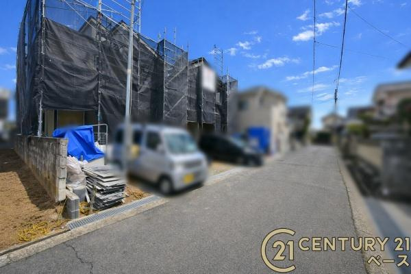 橿原市新口町 １号棟 ／新築一戸建の前面道路含む現地写真|■現地撮影写真■お気軽にお問い合わせください！