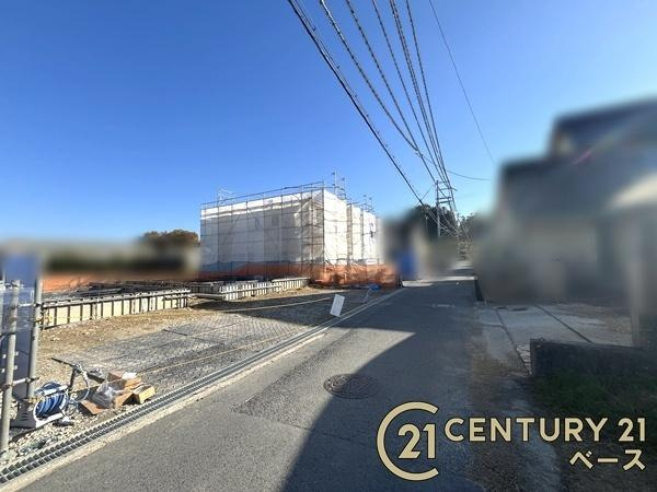 香芝市平野 １号棟 ／新築一戸建の前面道路含む現地写真|■現地撮影写真■落ち着いた雰囲気の閑静な住宅地内です！