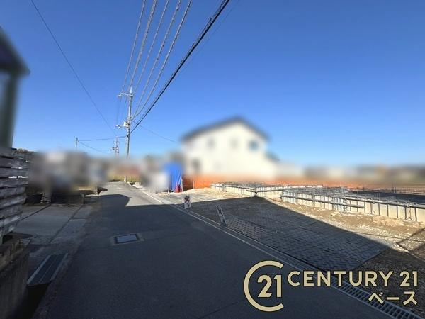 香芝市平野 １号棟 ／新築一戸建の前面道路含む現地写真|■現地撮影写真■お気軽にお問い合わせくださいませ！