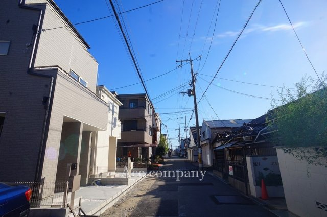 【前面道路含む現地写真】 | 東大阪市永和3丁目　【1号棟/全2棟】 | 【前面道路：幅員約5.46ｍ☆】