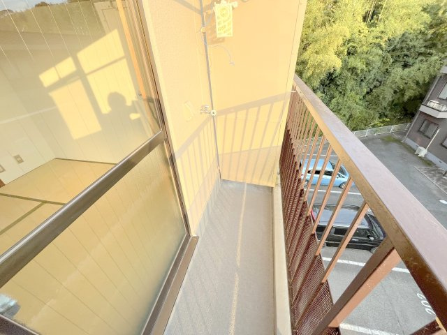 南生駒ハイツのバルコニー